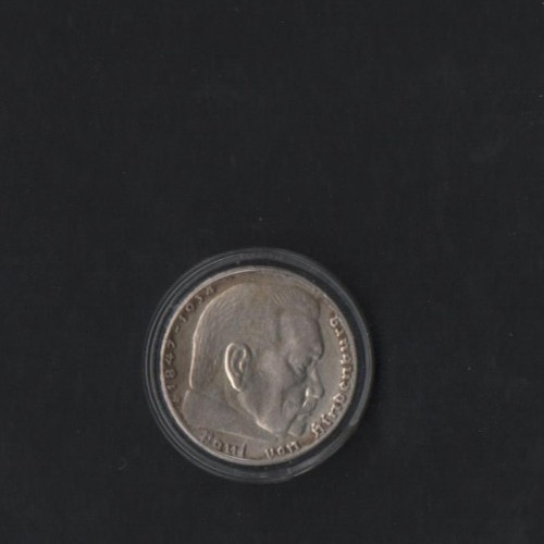 Silbermünze reichsmark 1937 - silbermünze,