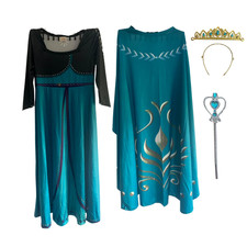 Kostüm Prinzessin Königin Anna Kleid für Mädchen, Eiskönigin, 110