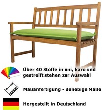 Sitzbankauflage auf Maß Dralon Reißverschluss Stehsaum wasserabweisend abziehbar