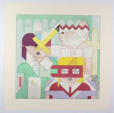 Adam Lude Döring: Farbserigrafie-handsign.-num. 86/150 Ex.-dat. von 1989