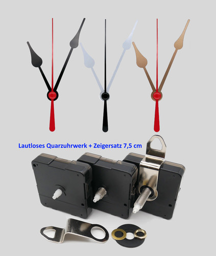 Quarzuhrwerk lautlos mit