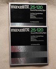 2 x maxell LN 25-120  Tonband Spulentonband für Ton- und Sprachaufnahmen in OVP