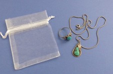 Silber Kette und Ring mit