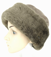 Mütze Kappe mit Kunstfellrand