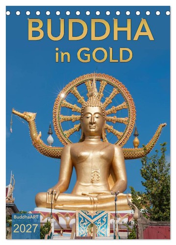 Buddha gold tischkalender - buddha, in