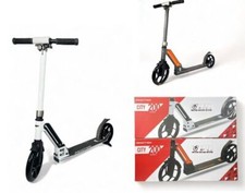 Klappbarer Kickscooter 2 große Räder Jugendliche Erwachsene fahren auf verstellbare Hinterradbremse