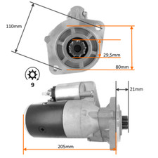Anlasser für Hitachi Gehl