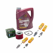 Set Öl 4L Inspektion für Yamaha FJ 1200 FJ1200 1986-1997 Ölfilter Zündkerzen