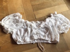 Krüger Dirndl Bluse aus Spitze, Gr. 38, weiß