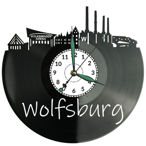 Wolfsburg wanduhr uhr geschenk - wolfsburg,