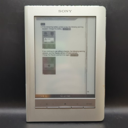 Sony prs 600 book reader - sony, e-book