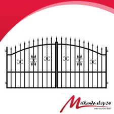 Gartentor metall Schmiedezaune Metallzaun Zaunfeld Metalltor Tor 300 cm x 150 cm
