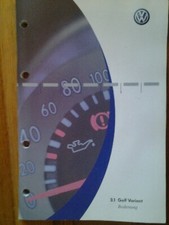 VW Golf variant  Bedienungsanleitung 2003