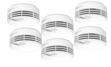 Hekatron Genius Plus Rauchmelder - 6er Pack inkl. Klebepad # Version 2025 #