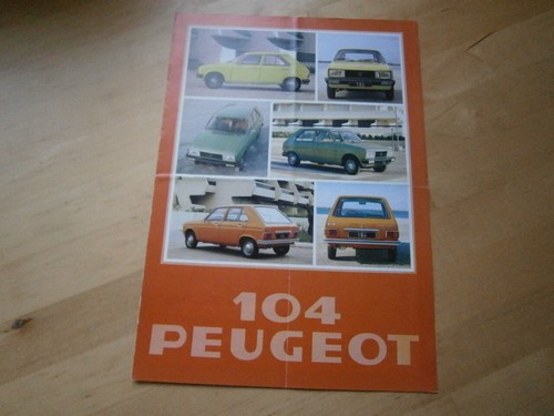 Peugeot 104 original prospekt - peugeot, 104,