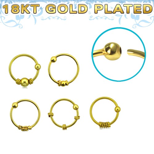 Nasenring vergoldet gelbgold - vergoldet,
