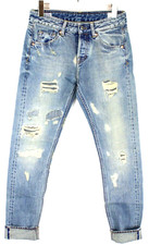 Kings Of Indigo Limitierte Auflage Emma-Selvage Damen W25/L32 Zerrissene Jeans