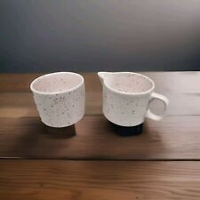 Milchkännchen und Zuckertopf, Grindley  Staffordshire, rosa gesprenkelt