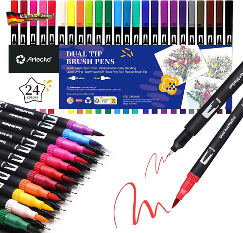 Aquarellpinsel set farben - aquarellpinsel,