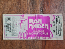 Iron maiden ticket 1984 - ticket, 27.10.1984
