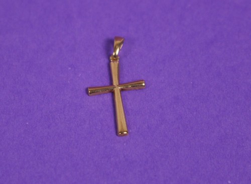 Anhänger kreuz 585 gold - gold, 14