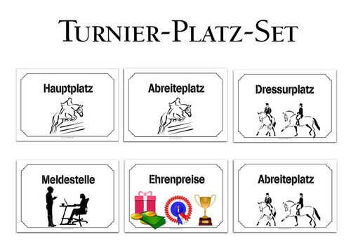 Turnier schild pferd - turnier, reiten