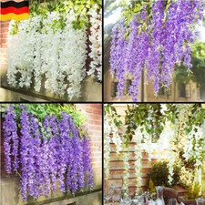 12Stk Kunstblumen Wisteria