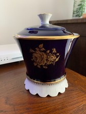 BAVARIA Schumann ARZBERG Porzellan Deckeldose Bonboniere Dose KOBALT 17 cm