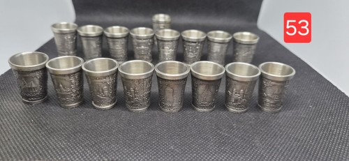 19x zinn becker schnapsbecher - 19x,