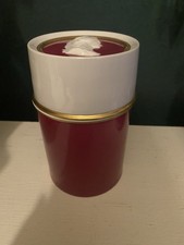 Fürstenberg Porzellan Deckel dose Medaillon rot weiß Goldrand Vintage Relief