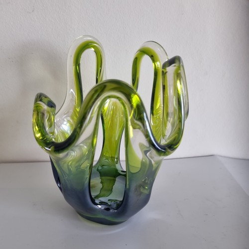 Czech art glas grün - art,
