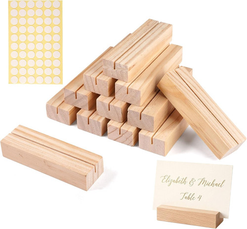 Holz kartenhalter set - holz,