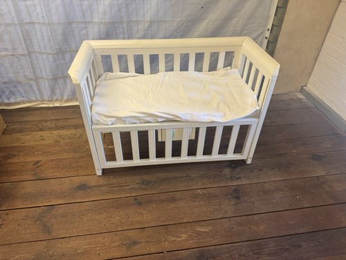 Beistellbett weiß aus - , holz