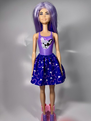 Barbie color reveal hund lila - barbie,