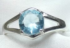 💎 Blautopas Ring 925 Silber