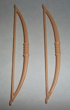 22018, 2x Bogen, Langbogen, Ritter, Indianer, beigebraun