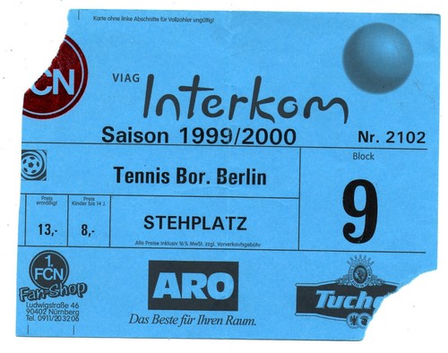Ticket fc nürnberg - 1.,