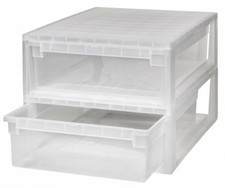 2 x Schubladenbox Schublade Aufbewahrungsbox Kleiderbox Kommode XL 22 Liter