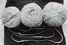 260 g Boucle grau Wolle , Garn