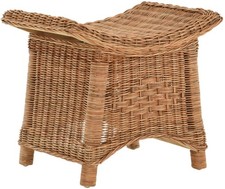 Rattan Fußhocker geschwungene