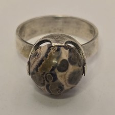 Vintage Ozeanjaspis Ring aus