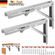 2er 4er Set Klappkonsole Schwerlast Edelstahl belastbar bis 150Kg Klapptisch DE