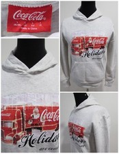 Coco Cola Pullover Hoodie Grau Brustumfang 44/46 Größe L Sku Y13471