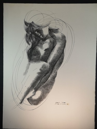 Lithographie 1968 akt iii aus - iii,