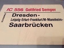 Zuglaufschild IC 556 Gottfried