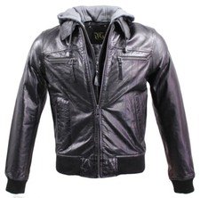 Herren Lederjacke "He018" mit
