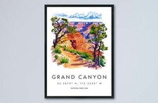 Grand Canyon Aquarell Poster