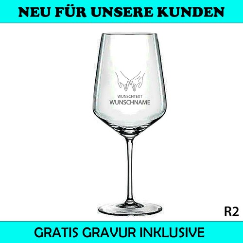 Weinglas mit gravur - mit,