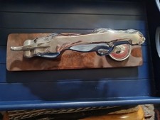 1960er Jaguar MK10 Oldtimer Auto Motorhaube Maskottchen Original Leaper Schreibtisch/Haubenverzierung