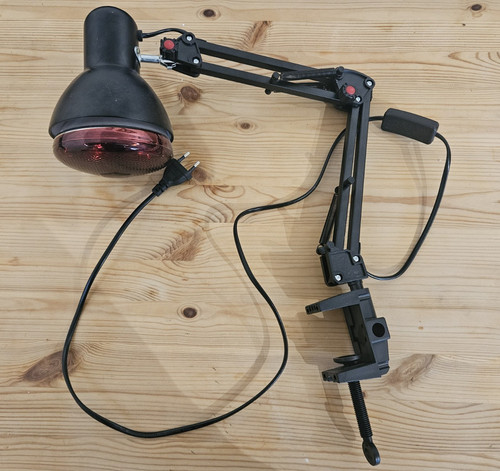 Architektenlampe schwarz mit